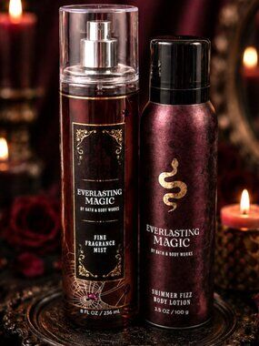 Bath and Body Works Everlasting Magic Fragrance Mist & Shimmer Fizz Lotion 2 pc
